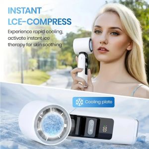 Handheld Fan with Flashlight Refrigeration USB Mini Portable Turbo Fan Electric Small Air Cooling Rechargeable Fan Amagi