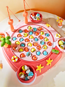 Funny Electric Fishing Game Toy Magentic Fishing Toy Table Game Toys Gift for Kids