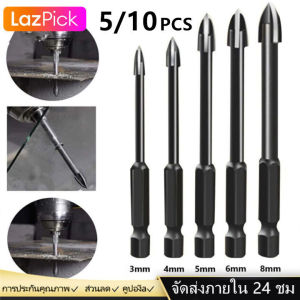 [โปรโมชั่นใหญ่]10/5ชิ้น ดอกสว่านโลหะผสมอเนกประสงค์ ดอกสว่านหัวสามเหลี่ยมหัวเจาะอเนกประสงค์ 3/4/5/6/8mm ดอกสว่านคาไบค์ ดอกสว่านปลายคาร์ไบด์ ชุดดอกเจาะกระเบื้อง