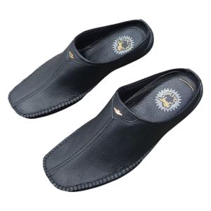 SEPATU SANDAL BUSTONG FORMAL PRIA ( GARANSI KULIT SAPI 100% ) MODEL 261 HITAM ( PREMIUM HIGH QUALITY )