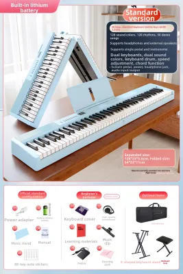 Portable 88 Keys Weighted Electric Piano