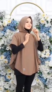 ROMPI SPORT HIJAB HOODIE 2 IN 1 DAILY SIMPLE SYARI JERSEY ADEM BANGET KEREN LUCU