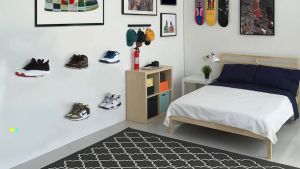 Acrylic Floating Shoe Display Wall Mounted Shoe Rack Display for Sneaker Collection