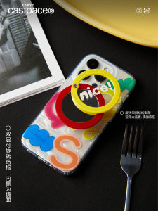 Portable Acrylic Mirror Mobile Phone Stand Original Minimalist Color Collision Airbag Bracket Creative Desktop Retractable