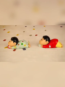 Crayon Shin-Chan Dynamic New Life Wind Up Toys Anime Cute Trendy Crawling Playable Action Figure Desktop Ornament