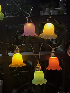 AIMO Solar camping atmosphere light ballet skirt string outdoor waterproof decorative light courtyard garden balcony colored light