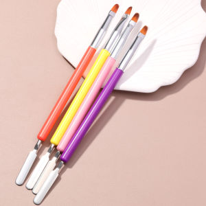 LULAA Nail Pen Nail Art Accessories Double- Ended Nail Art Brush Extension Nail Gel Suitable for Nail Salon and Nail Art Diy