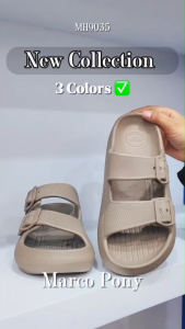Marco Pony รองเท้า แตะ พื้น หนา สายคาดปรับระดับได้ รองเท้าแตะผู้หญิงแฟชั่น รองเท้าฟองน้ำ MH9035