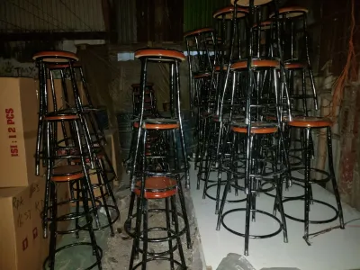 KURSI BAKSO 75 CM / Kursi kafe / kursi besi / kursi kayu / kursi murah