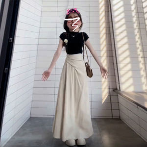 Y6Y | Irregular High Waist Flared Slimming Skirt