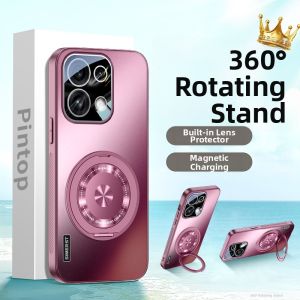 SIMERST | Protective Scratch Resistant Grip Matte Magnetic Stand Phone Case