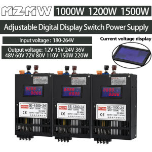 Adjustable Digital Display 1000W 1200W 1500W Switching Power Supply 12V 24V 36V 48V 60V 72V 80V 110V 150V 220V Transformers SMPS