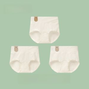 MONCAICHAN | Antibacterial High-Waist Cotton Underwear For Women Extended Crotch Plus Size Ladies Triangle Shorts Comfortable Breathable Briefs