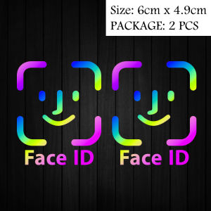 Funny Face ID Scan To Unlock Reflective Bicycle Stickers Bike E-Bike Frame Road MTB Bikes Body Top Tube Vinyl Accessories Decals