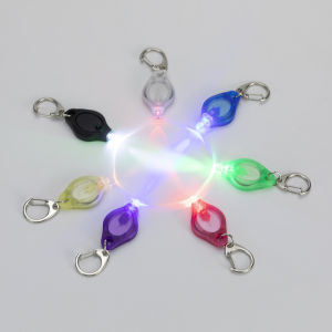 1/10/50/100pc/Mini LED Keychain light White Red Yellow Green Blue Purple light flashlight Portable Emergency Lighting Torch lamp