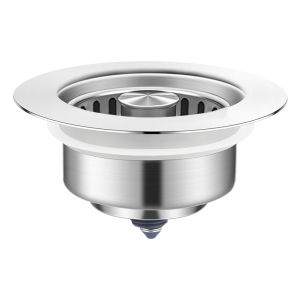 YEMO | Waterproof Drain Stopper with Filter Basket for Kitchen Sink