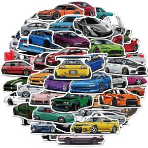 Waterproof JDM Car Culture Headlines D Anime Graffiti Stickers 100 Pcs Mobile Phone Decoration Scrapbooking Sticker Pages