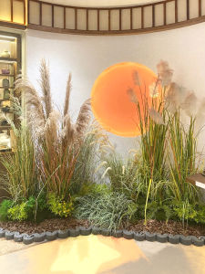 Simulated High-end Luxurious Reed Dried Flowers Indoor Partition and Window Display Decor