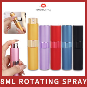 Phong cách tự nhiên 8ml cao cấp xoay có thể tháo rời phun chai nước hoa chai thủy tinh cầm tay