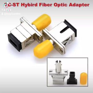 SC-ST Female to Female Singlemode SM Simplex Fiber Coupler(Yellow)