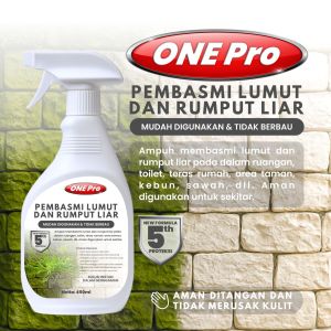 Spray Cairan Pembasmi Rumput Liar | Ilalang | Gulma | Lumut | Jamur | 1×24jam Mati Total | 100% Super  Ampuh | Isi 450ml