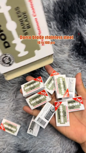 [ST300] Ultra-Sharp Stainless Steel Double Edge Razor Blades (10-100 Pcs) – Platinum Coated for Mens Smooth Wet Shave Long-Lasting Barbershop Quality Safety Blades