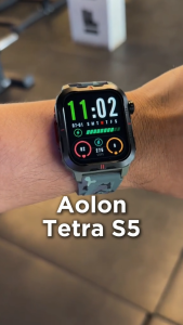 Aolon Tetra S5 Smartwatch 1.93“ IPS Display High-Precision Compass Mil-Std-810 1ATM IP68 Waterproof up to 30-Day Battery Outdoor Smartwatch for Men