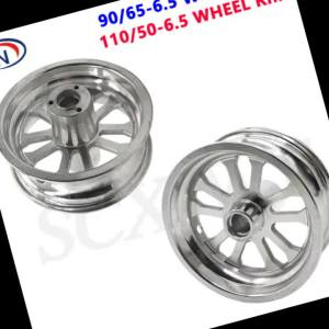 6.5 Inch Aluminum Wheel Hub 90/65-6.5 Front 110/50-6.5 Rear for Electric Scooter 47/49cc Mini Motor Wheel Rims Parts