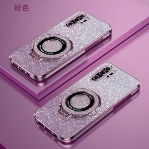 Huawei P30 pro Gradient Sparkle Powder Phone Case Luxury Fashion Ultra-Thin Stand Magnetic Attraction Protective Soft Shell for Business Protection