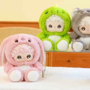 Gấu Bông Baby Three khủng long xanh ngồi Thú Nhồi Bông Cosplay (màu xanh ). Toy Đồ Chơi.