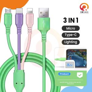 [RO ACC] NVN-KD27 NANVAN MACARON 3IN1 KABEL DATA CHARGER FAST CHARGING