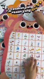 Poster Edukasi Suara Indonesia Inggris/5 Tema Poster Gantung Edukasi Belajar Anak/abjad dan angka edukasi/gambar