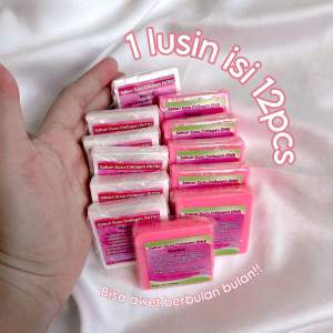 SABUN SUSU COLLAGEN BY AYU 1Lusin isi 12pcs Mix Pink & Putih