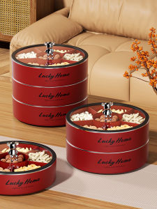 EVERTE | Luxury Vintage Red Airtight Fruit Tray