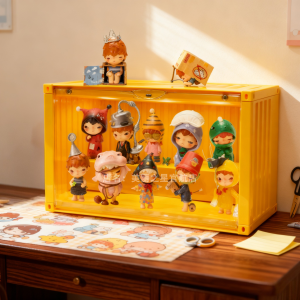 Dustproof Display Storage Box for BobooMaoT Hirono Little Echo Daydreaming Figurine Container Collectible Toy Storage Case
