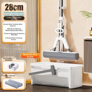 Joybos | No Hand Wash Twist Mop Dry Wet Dual Use