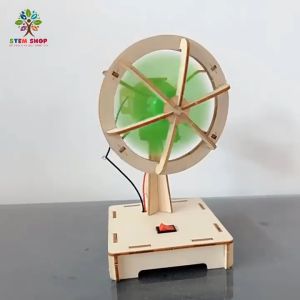 Mô hình STEM HOT. Mô hình Quạt điện gỗ DIY chạy bằng pin. Đồ chơi phát triển tư duy giáo dục khoa học sáng tạo cho bé.STEM3G