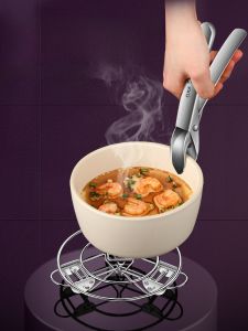 Expandable Retractable 304 Stainless Steel High-legged Steamer Rack Foldable Multi-functional Water-separating Steaming Pot Stand