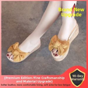 Bow Decorative Summer Fashion Slipper Sandals Thick Heel