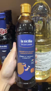 Date 02/29 Sốt kem giấm Balsamic Modena La Sicilia 500ml - Cream with Balsamic Vinegar of Modena
