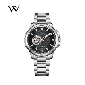 WM Watch Automatic Mechanical Watches 50M Water Resistant NH38 Automatic Mens Dive Watch Reloj Sapphire Glass Welly Merck WM038