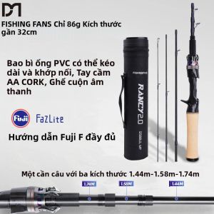 FISHINGFANS Cần Câu Cá Bằng Sợi Carbon Có Thể Thu Gọn Cầm Tay Cần Câu Cá Bằng Sợi Carbon Có Thể Thu Gọn Có Thể Điều Chỉnh Vị Trí Dẫn Hướng Cho Hồ Sông Hồ Chứa