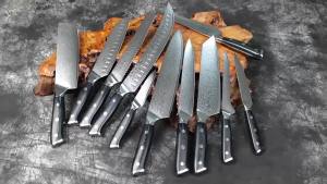 Dao Lọc Xương Nhật Bản 6 Inch Thép Damascus Lưỡi Dao Sắc Bén Như Dao Cạo Cán Dao G10 Nguyên Khối Dụng Cụ Lọc Xương Nhà Bếp Dùng Để Lọc Cá.