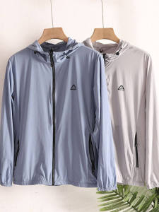 Áo Chống Nắng Nam UPF50+ Chống Thấm Nước Thoáng Khí Nhanh Khô Màu Trơn Có Mũ Trùm Đầu Mỏng Mùa Hè Chống Tia UV