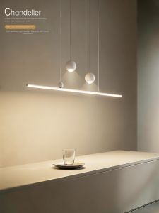 Creative LED Long Strip Chandelier for Dining Room