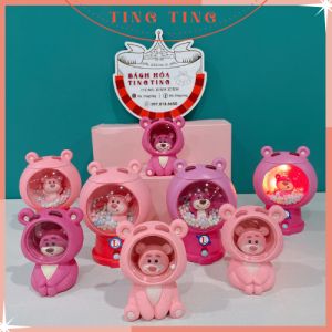 Đèn ngủ để bàn hình gấu Lotso dễ thương sử dụng pin tiện lợi Đèn trang trí phòng ngủ lạ mắt xinh xắn _ TingTing