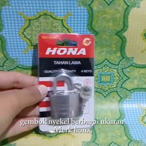 Gembok Nekel Berbagai Ukuran Merk Hona
