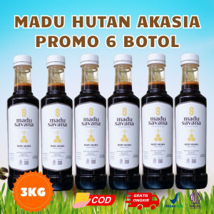 Madu Necta Akacia Promo 6 Botol Pure Raw 100% BPOM
