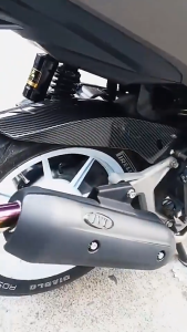 【24H SHIP COD】New Rear Tire Hugger Carbon Mud Guard for Honda Click 125i 150i For Motorcycle Accessories