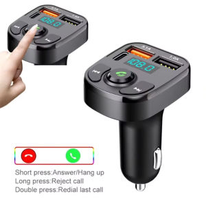 KEBIDU | Wireless Car Charger Bluetooth FM Transmitter Audio Dual USB MP3 Player Radio Handsfree Charger 3.1A Fast Charger Car Accessorie